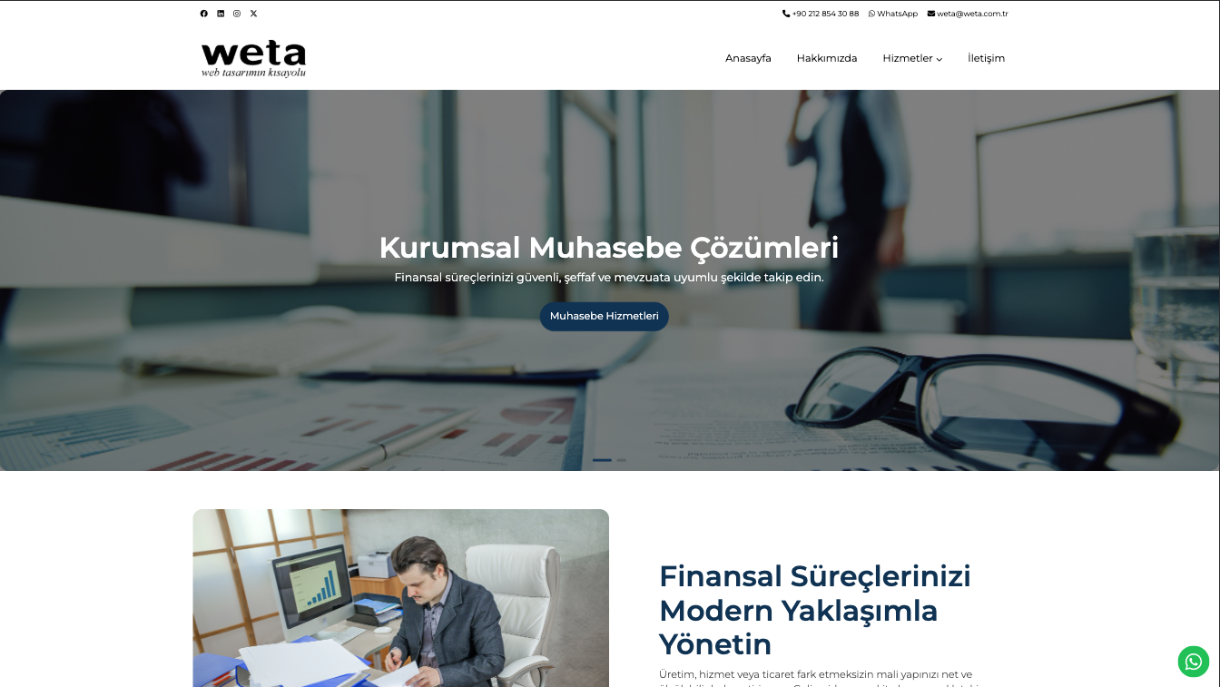Mali Müşavir Web Site Teması