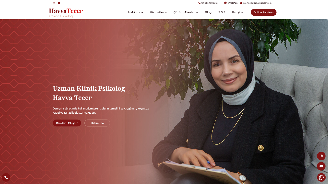 Weta CMS ile <br> <strong>Psikolog Havva Tecer</strong>