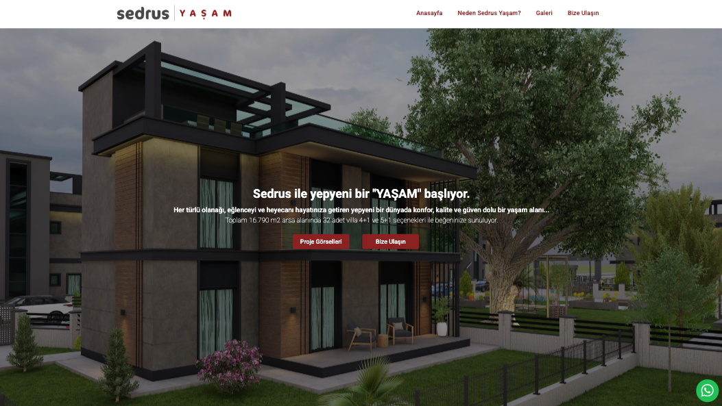 Weta CMS ile <br> <strong>Sedrus Yaşam</strong>