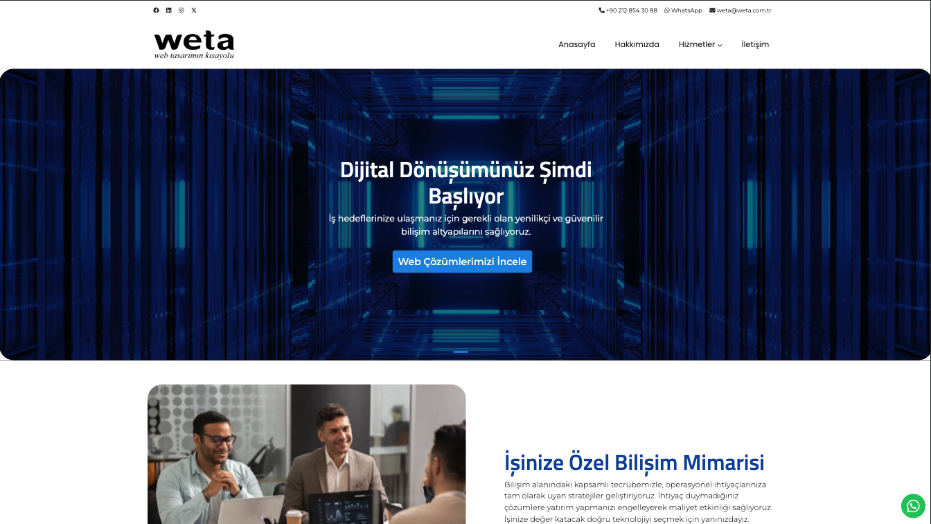 Teknoloji ve Bilişim Web Site Teması