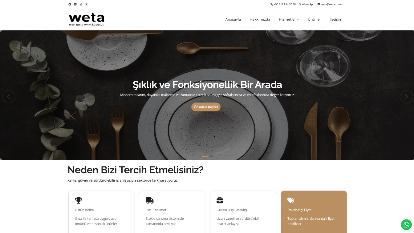 Züccaciye Web Site Teması